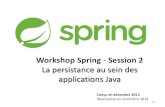 Workshop spring   session 2 - La persistance au sein des applications Java