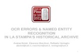 Celi @Clic2014: OCR Errors & Named Entity Recognition in La Stampa Historical Archive