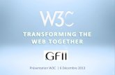 W3   presentation gfii 6 dec 2013