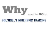Why I Want To Attend The SQLSkills Immersion Training