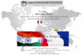 Ipa day 2014 – is france still a magnet for yo uth   indian professional association, france
