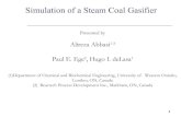 Simulation of Steam Coal Gasifier