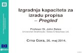 Building legislative capacity across Governments in Montenegrin