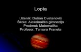 L146 - Matematika - Lopta - Dušan Cvetanović - Tamara Franeta