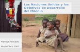 Pobreza, la ONU y los Objetivos de Desarrollo del Milenio - para peques (1er grado, 6-7 años)