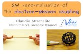 Gw renormalization of the electron phonon coupling