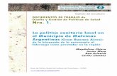 Diseño y gestión de políticas de salud municipio de malvinas argentinas prov bs as argentina