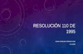 Resolución 110 de 1995