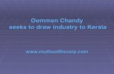 Oommen chandy seeks to draw industry to kerala