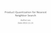 Product quantization for nearest neighbor search-report