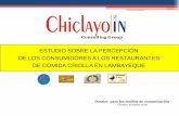 Estudio del nivel de  percepci³n de consumidores a restaurante de comida criolla chiclayo in