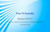 Free TV Australia - Review of OP-27