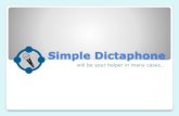 Android App Simple Dictaphone