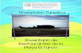 Inventario de Restaurantes en la Playa El Tunco