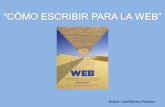Libro "Cómo escribir para la Web"