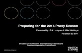 Action Items to Prepare for 2015 Proxy Season