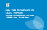 SQL Pass Through and the ODBC Interface