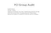 Pci group audit