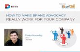 How to Make Brand Advocacy Really Work for Your Company