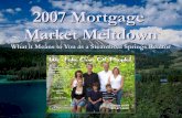 Mortgage Market Meltdown Redux