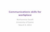 Comm skills for workplace n sazalli