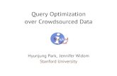 Query Optimization over Crowdsourced Data