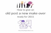 How to give an old blog post a new make-over ready for 2015