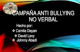 Campaña anti bullying no verbal