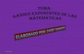 Exponentes de las matemáticas
