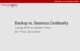 TechMD - Backup vs Business Continuity