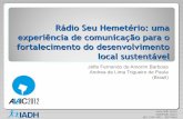 Rádio Seu Hemetério: uma experiência de comunicação para o fortalecimento do desenvolvimento local sustentável