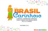 Apresentação da Ação Brasil Carinhoso, anunciada nesta quinta (29)