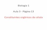 Aula 3 - Biologia: Composto orgânicos - Carboidratos e Lipídios