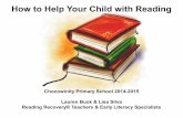 K-1 Parent Workshop: How to Help with Reading
