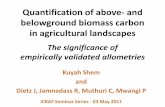 Quantification of above- and belowground biomass carbonin agricultural landscapesThe significance ofempirically validated allometries