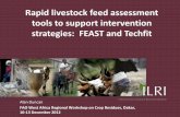 Rapid livestock feed assessment tools to support intervention strategies:  FEAST and Techfit
