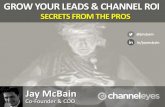 Grow Leads and Channel ROI - Jay McBain / ChannelEyes