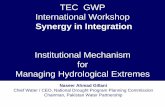 Synergy in Integration - Institutional Mechanism for Managing Hydrological Extremes, by Naseer Ahmad Gillani