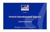 Urban Transportation: French Development Agency