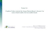 Tema14: Josep Maria Benet i Jornet. 2n BAT