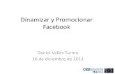 Dinamizar y promocionar facebok