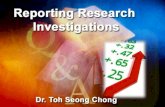 Reporting research paper dr toh