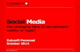 Social Media - The changing face of recruitment