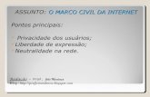 O marco civil da internet e a Violência no Brasil