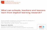 What can schools, teachers and learners learn from implicit learning research?