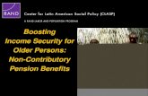 Pensions Core Course 2013: Boosting income security for older persons - non-contributory pension benefits