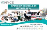 Experiencia NYCE S.C. en servicios de T.I.