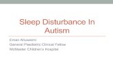 Sleep disturbance in autism