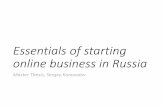 Essentials of starting online business in Russia (MT presentation)