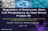 Regulation of embryonic stem cell pluripotency by heat
